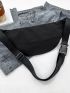Minimalist Argyle Quilted Waist Bag