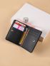 Men And Women Daily Commuting Color Pu Simple Multi-card Short Wallet