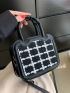 Mini Plaid Pattern Square Bag