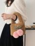 Mini Fluffy Bucket Bag With Bag Charm