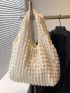 Minimalist Textured Shopper Bag