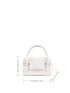Mini Crocodile Embossed Flap Square Bag