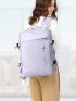 Release Buckle Decor Functional Backpack