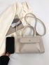 Minimalist Double Handle Square Bag