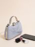 Mini Rhinestone Decor Twist Detail Evening Bag