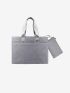 Men Minimalist Briefcase With Purse