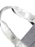 Men Minimalist Briefcase With Purse