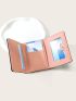 Shell & Faux Pearl Decor Small Wallet