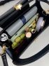 Mini Top Handle Flap Baguette Bag