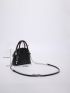 Mini Crocodile Embossed Dome Bag