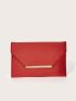 Metal Decor Flap Square Bag