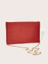 Metal Decor Flap Square Bag