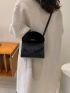 Mini Fluffy Handle Ruched Bag