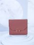 Metal Decor Small Wallet