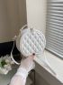 Mini Geometric Embossed Circle Bag