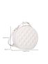 Mini Geometric Embossed Circle Bag