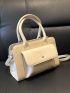 Minimalist Double Handle Square Bag