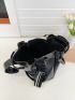 3pcs Stitch Detail Top Handle Bag Set