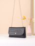 Mini Crocodile Embossed Chain Decor Belt Bag