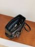 Mini Quilted Chain Decor Square Bag