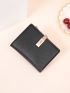 Metal Decor Small Wallet