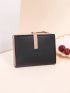 Metal Decor Small Wallet