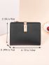 Metal Decor Small Wallet