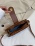 Geometric Quilted Baguette Bag