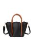 Mini Scallop Trim Satchel Bag With Square Bag