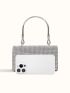 Mini Rhinestone Decor Square Bag