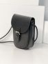 Buckle Decor Flap Phone Wallet