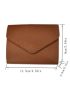 Textured Flap Small Wallet