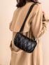 Quilted Detail Square Bag