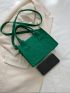 Stitch Detail Double Handle Square Bag