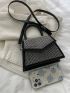 Mini Studded Decor Flap Square Bag