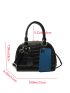 Crocodile Embossed Dome Bag
