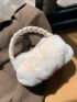 Braided Detail Fluffy Ruched Bag