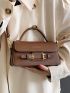 Buckle Decor Flap Square Bag