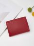 Bow Decor Snap Button Small Wallet
