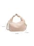 Minimalist Top Handle Fuzzy Hobo Bag