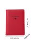 Airplane & Letter Graphic Passport Case