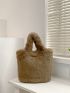 Fried Egg Graphic Fluffy Square Bag