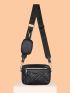 Mini Square Bag Quilted With Coin Purse