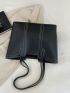 Minimalist Tassel Decor Shoulder Tote Bag With Small Wallet, Best Work Bag For Women