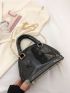 Chain Decor Dome Bag