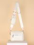 Mini Zip Front Square Bag With Coin Purse