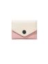 Two Tone Snap Button Flap Small Wallet