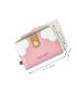 Letter Graphic Snap Button Small Wallet