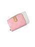 Heart & Geometric Embossed Snap Button Small Wallet