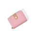 Geometric Embossed Snap Button Small Wallet